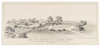 (EDUCATION.) John Baer, artist. Artist's rendering of the proposed Bel Air Consolidated Colored School.                                          